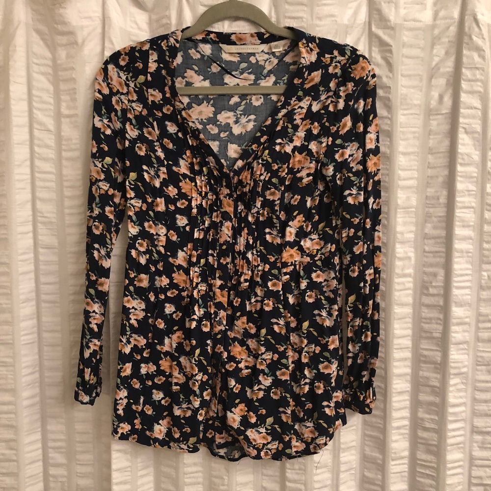 Lauren Conrad floral baby doll top